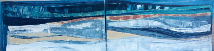 AVENTURE (DIPTYQUE-35X140-Acrylique sur toile)