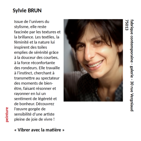 PORTRAIT EXPO SYLVIE BRUN - MAI 2020